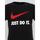 Vêtements Enfant T-shirts manches courtes Nike Nkb swoosh jdi ss tee Noir