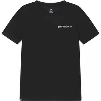 Vêtements Garçon T-shirts top manches courtes Converse Tee Shirt Garçon manches courtes Noir