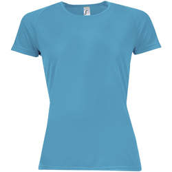 Vêtements Femme T-shirts manches courtes Sols Camiseta mujer manga corta Bleu