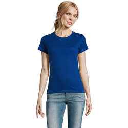 Vêtements Femme T-shirts manches courtes Sols IMPERIAL WOMEN - CAMISETA MUJER CUELLO REDONDO Bleu
