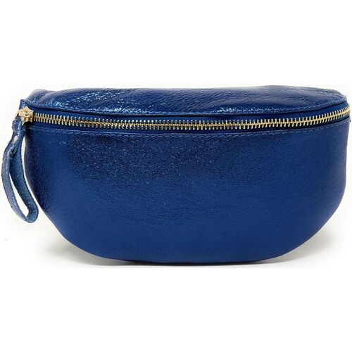 Sacs Femme Sacs banane foldover leather satchel bag Orange LOU-DO Bleu