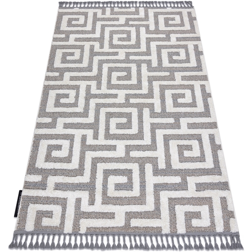 Maison & Déco Tapis Rugsx Tapis MAROC P655 labyrinthe, grec gris / 160x220 cm Gris