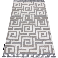 OFFREZ LA MODE EN CADEAU Tapis Rugsx Tapis MAROC P655 labyrinthe, grec gris / blanc Fra 180x270 cm Gris