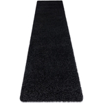 Tapis, le tapis de couloir SOFFI shaggy 5cm noir - 80x200 cm