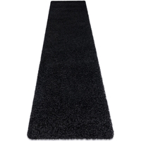 Newlife - Seconde Main Tapis Rugsx Tapis, le tapis de couloir SOFFI shaggy 80x200 cm Noir