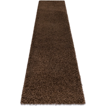 Maison & Déco Tapis Rugsx Tapis, le tapis de couloir SOFFI shaggy 5cm marron 70x250 cm Marron