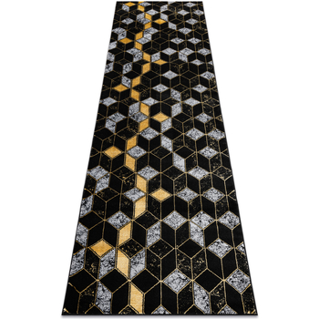 Maison & Déco Tapis Rugsx Tapis, le tapis de couloir GLOSS moderne 400B 86 à80x300 cm Noir