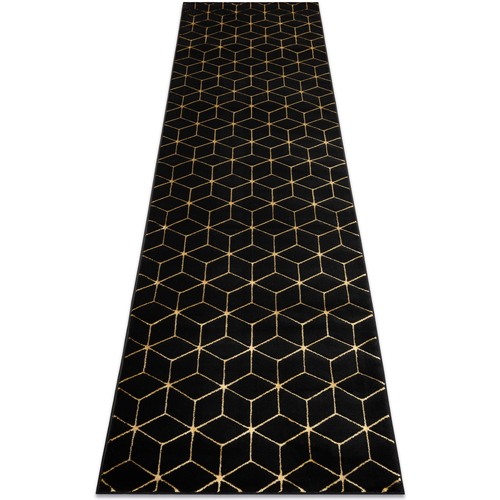 Diam 35 cm Tapis Rugsx Tapis, le tapis de couloir GLOSS moderne 70x300 cm Noir
