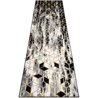 OFFREZ LA MODE EN CADEAU Tapis Rugsx Tapis, le tapis de couloir GLOSS moderne 80x250 cm Noir
