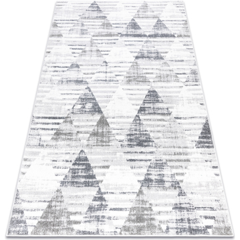 Maison & Déco Tapis Rugsx Tapis POLI 9051A Géométrique, triangoli blanc / 120x170 cm Blanc