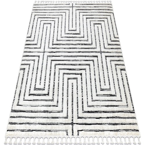 Maison & Déco Tapis Rugsx Tapis SEVILLA Z788B labyrinthe, grec blanc / 160x220 cm Blanc