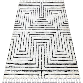 Maison & Déco Tapis Rugsx Tapis SEVILLA Z788B labyrinthe, grec blanc / anthr 200x290 cm Blanc