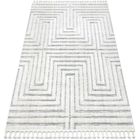 Maison & Déco Tapis Rugsx Tapis SEVILLA Z788A labyrinthe, grec blanc / gris  180x270 cm Blanc