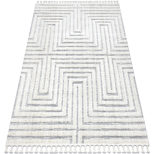 Maison & Déco Tapis Rugsx Tapis SEVILLA Z788A labyrinthe, grec blanc / 180x270 cm Blanc