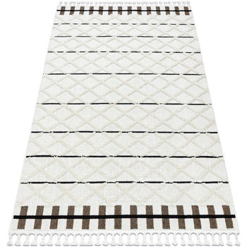 tapis rugsx  tapis sevilla y611a treillis, diamants marron / 180x270 cm 