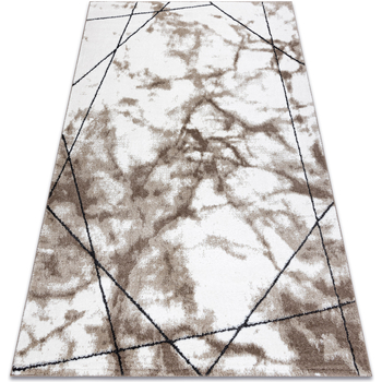 Trois Kilos Sept Tapis Rugsx Tapis moderne COZY Lina, géométrique, marbre - 240x330 cm Marron