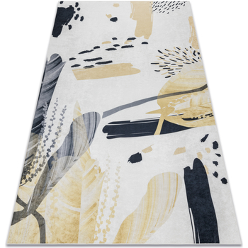 Pulls & Gilets Tapis Rugsx Tapis lavable ANDRE 1097 Abstraction antidérapant 160x220 cm Blanc
