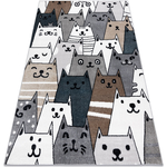 Tapis FUN Gatti pour enfants, chats animaux 120x170 cm