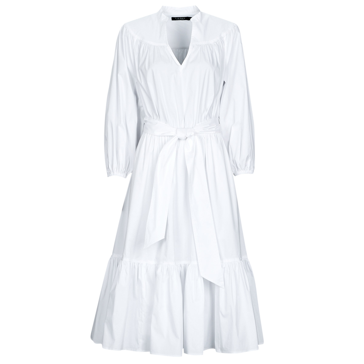 Vêtements Femme ITHAKA KNEE SHIRT-DRESS LS VRATESKA Blanc