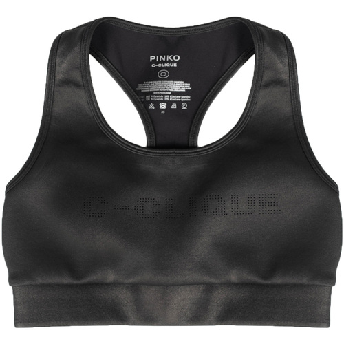Vêtements Femme T-shirts Deluxe manches courtes Pinko 1C103Y Y5KQ | Clay Noir