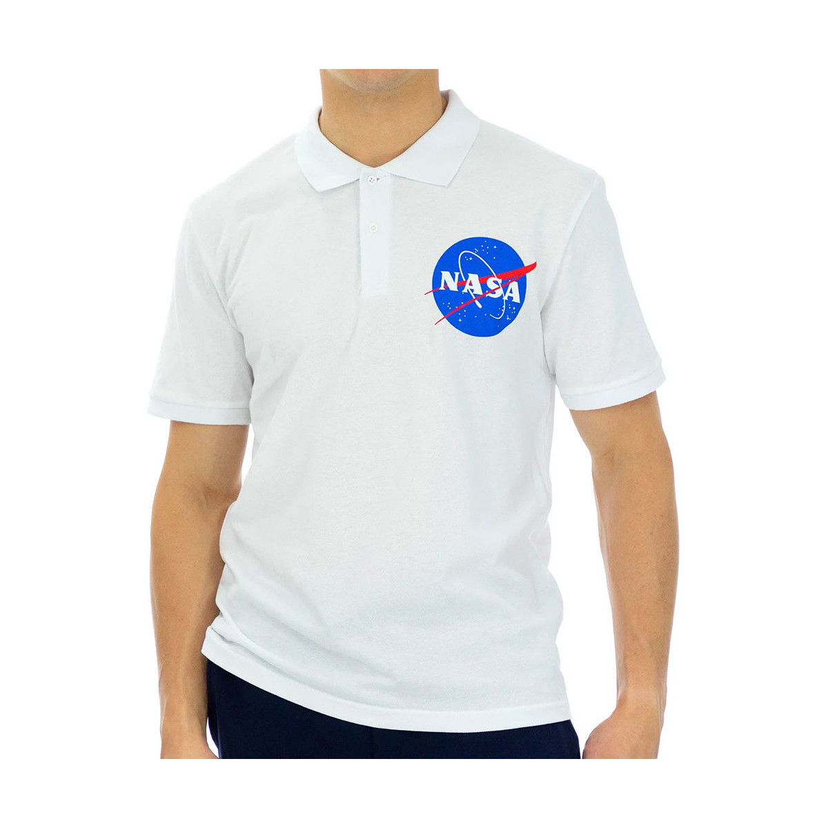 Vêtements Homme T-shirts & Polos Nasa -NASA09P Blanc