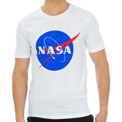 Vêtements Homme T-shirts manches courtes Nasa -NASA08T Blanc