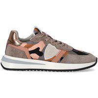 Chaussures Femme Baskets basses Philippe Model BASKETS TROPEZ 2.1 CAMOUFLAGE GRIS ROSE Rose