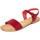 Chaussures Femme Sandales et Nu-pieds Lionellaeffe Eccellenza Toscana  Rouge