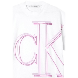 Vêtements Femme Robes Calvin Klein Jeans Robe T Shirt  Ref 57189 YAF Blanc Blanc