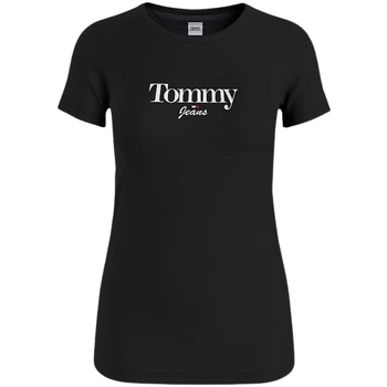 Vêtements Femme T-shirts & Polos Tommy Jeans T Shirt Femme  Ref 57222 BDS Noir Noir