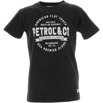 Vêtements Garçon T-shirts manches courtes Petrol Industries Tee-shirt mc round neck Noir