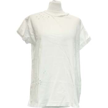 Vêtements Femme Proenza Schouler tweed long dress Mango top manches courtes  38 - T2 - M Blanc Blanc