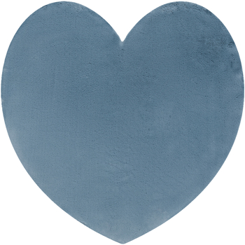 Lauren Ralph Lau Tapis Rugsx Tapis SHAPE 3105 Shaggy Cœur - bleu en peluche, a 80x80 cm Bleu