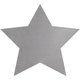 Tapis SHAPE 3148 Shaggy Star - gris en peluche, an 80x80 cm