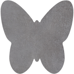 Tapis SHAPE 3150 Shaggy Papillon - gris 80x80 cm