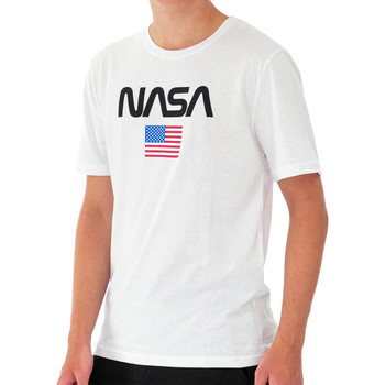 Vêtements Homme T-shirts manches courtes Nasa -NASA40T Blanc
