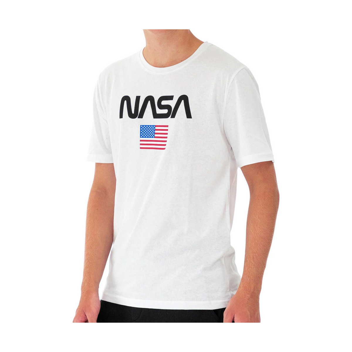 Vêtements Homme T-shirts & Polos Nasa -NASA40T Blanc