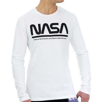 Vêtements Homme T-shirts manches longues Nasa -NASA03T Blanc