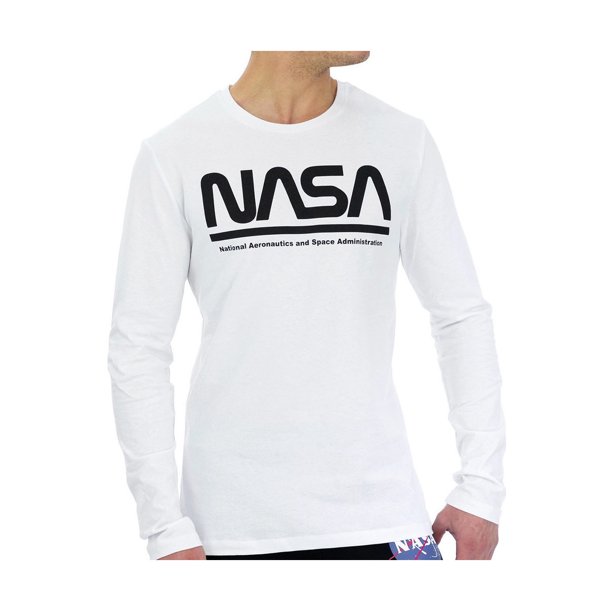 Vêtements Homme T-shirts & Polos Nasa -NASA03T Blanc
