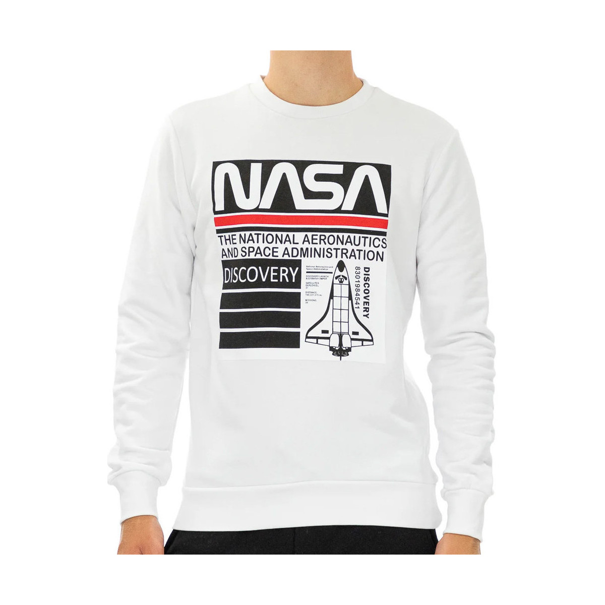 Vêtements Homme Sweats Nasa -NASA58S Blanc