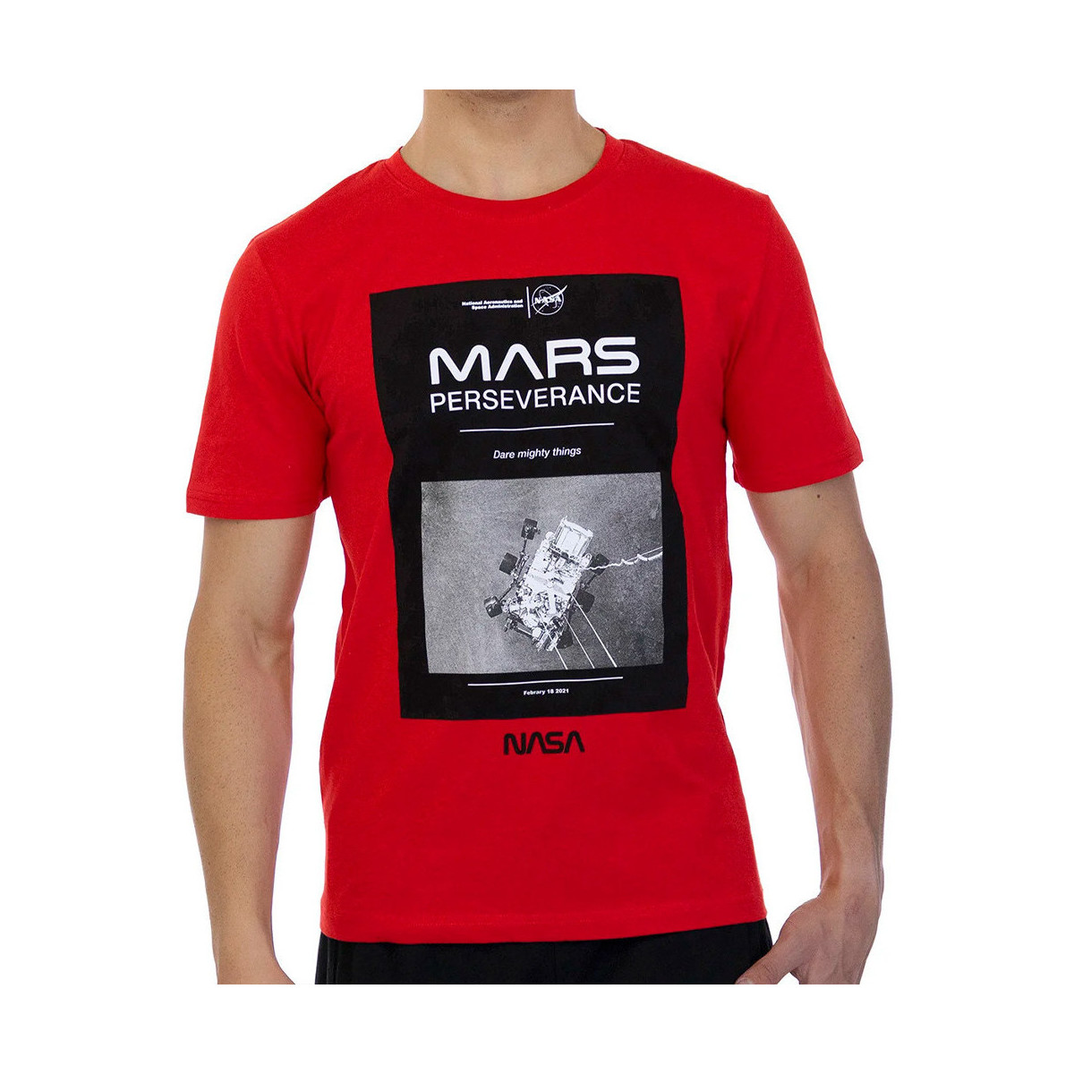 Vêtements Homme T-shirts & Polos Nasa -MARS01T Rouge