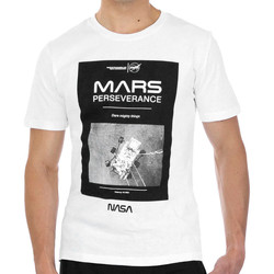 Vêtements Homme T-shirts manches courtes Nasa -MARS01T Blanc