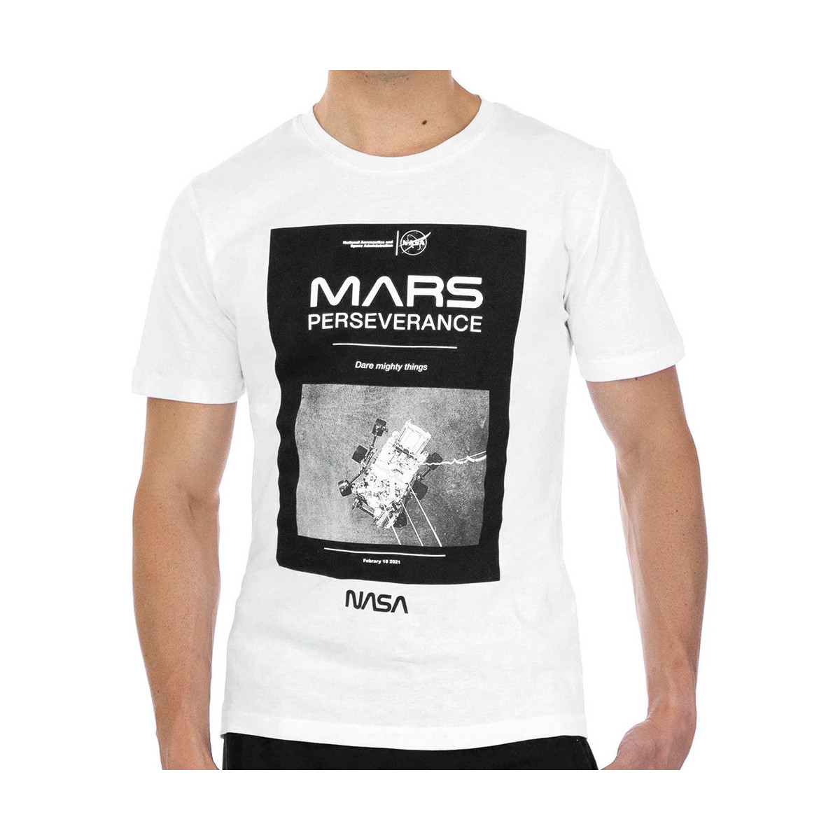 Vêtements Homme T-shirts & Polos Nasa -MARS01T Blanc