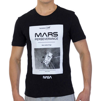 Vêtements Homme T-shirts manches courtes Nasa -MARS01T Noir