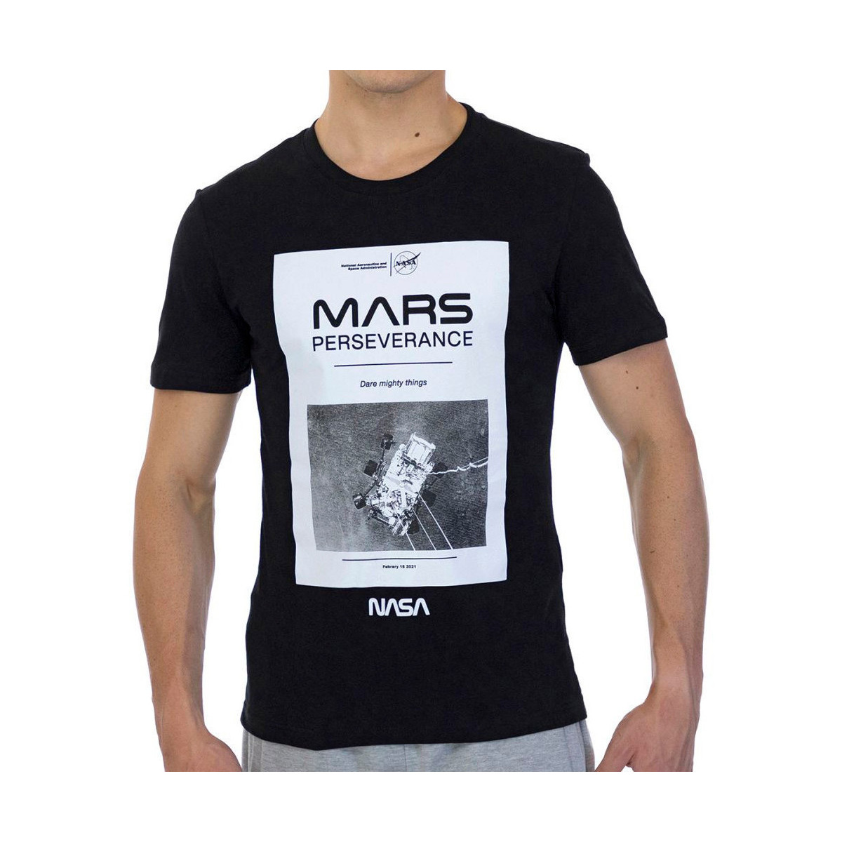 Vêtements Homme T-shirts & Polos Nasa -MARS01T Noir