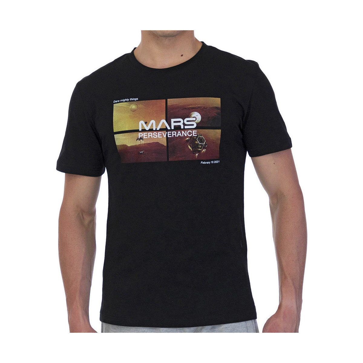 Vêtements Homme T-shirts & Polos Nasa -MARS07T Noir