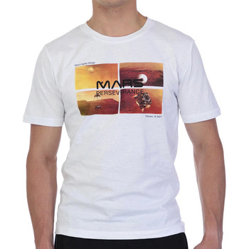 Vêtements Homme T-shirts manches courtes Nasa -MARS07T Blanc