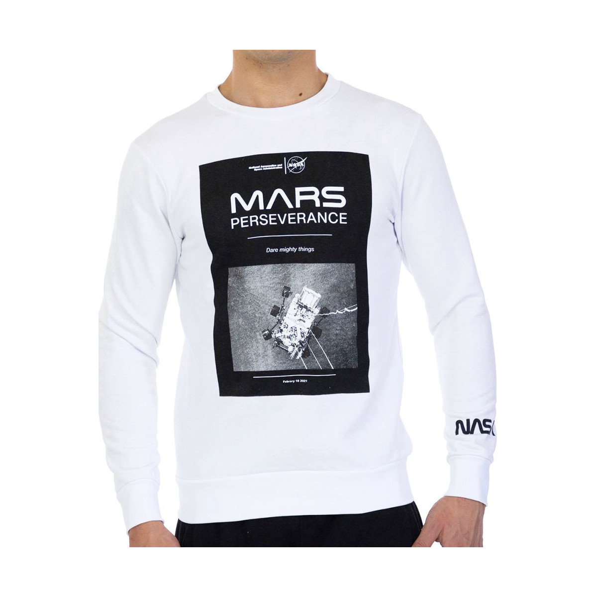 Vêtements Homme Sweats Nasa -MARS03S Blanc