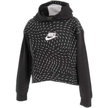 Vêtements Fille Sweats Nike dress Printed hoodie girl Noir