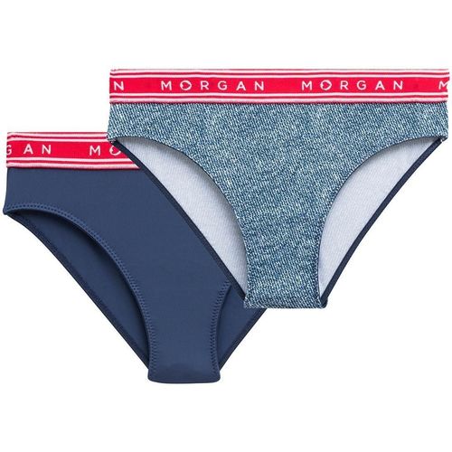 Sous-vêtements Fille Rideaux / stores Morgan Lot de 2 slips marine/navy Jess Bleu